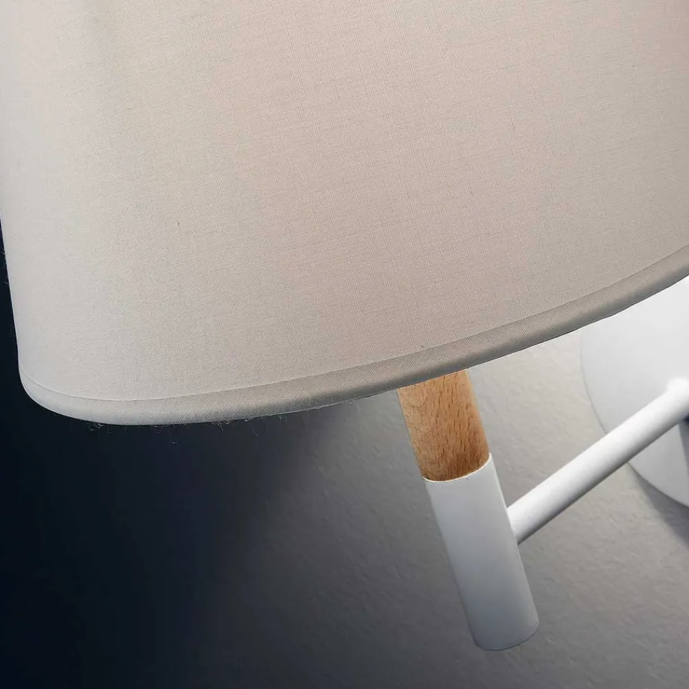 Wohnen Wandleuchte in Weiß & Buche - Vitablos