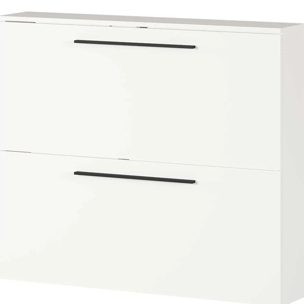 Wohnen Schuhschränke*Wandmontage Schuhschrank in Weiß - Zyana