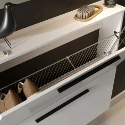 Wohnen Schuhschränke*Wandmontage Schuhschrank in Weiß - Zyana