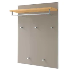 Wohnen Wandpaneel Garderobe Diecca in Taupe