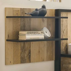 Wohnen Esszimmerregale|Regale*Wandpaneel Nachttisch mit zwei Ablagen - Naiavio