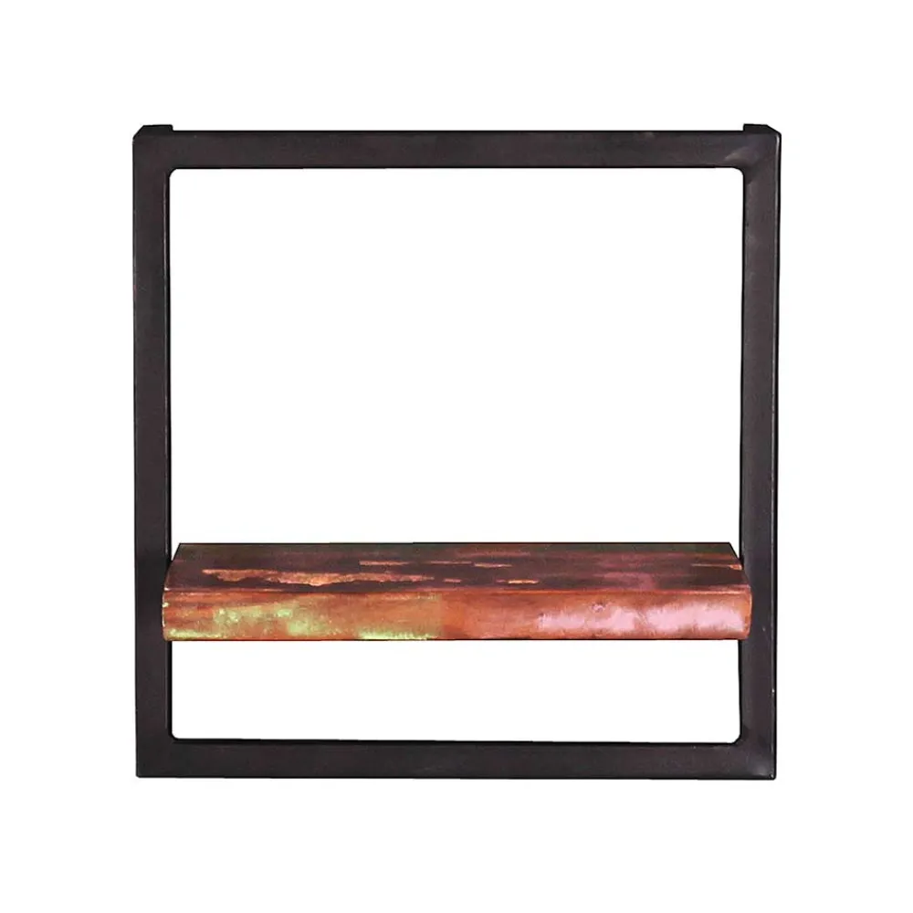 Wohnen Designermöbel|Shabby Chic Möbel*Wandregal aus Recyclingholz & Metall - Jamaica