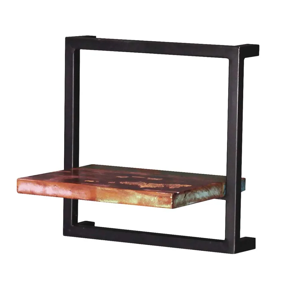 Wohnen Designermöbel|Shabby Chic Möbel*Wandregal aus Recyclingholz & Metall - Jamaica