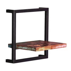 Wohnen Designermöbel|Shabby Chic Möbel*Wandregal aus Recyclingholz & Metall - Jamaica