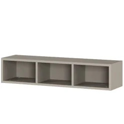 Wohnen Kinderregale*Wandregal in Grau mit drei Fächern - Suzanas