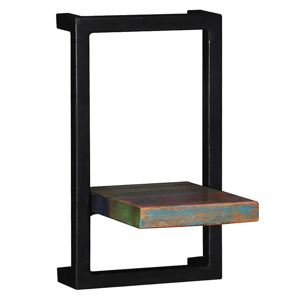 Wohnen Wandregal Kombi aus Altholz bunt - Jamaica (vierteilig)