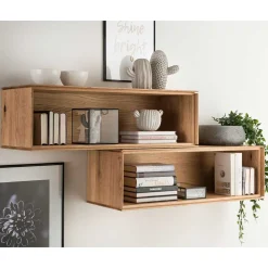 Wohnen Wandregal mit Fach & Rückwand - Sinta