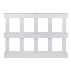 Wohnen Wandregal Paletten Design in Weiß - Rivaso