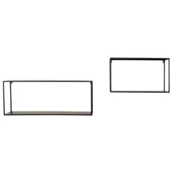 Wohnen Wandregale ohne Rückwand Set - Krona (zweiteilig)