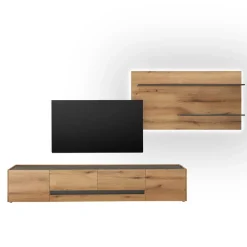 Wohnen Wandregal-Paneel und TV-Lowboard Set - Colomania (zweiteilig)