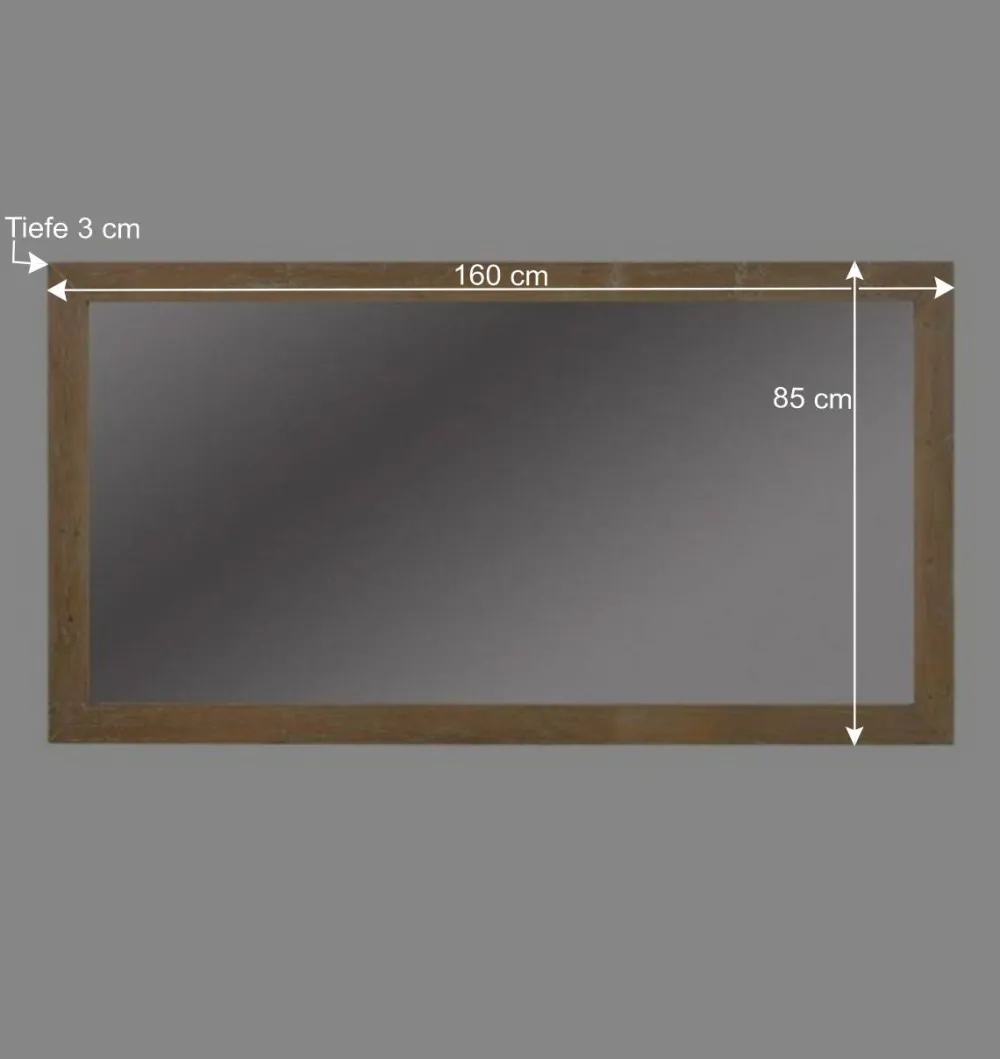 Wohnen Wandspiegel Harrosands aus Kiefer Massivholz