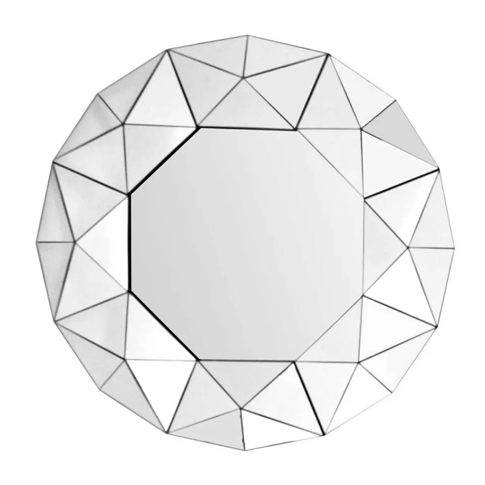 Wohnen Wandspiegel im Polygon Design - Pragoni