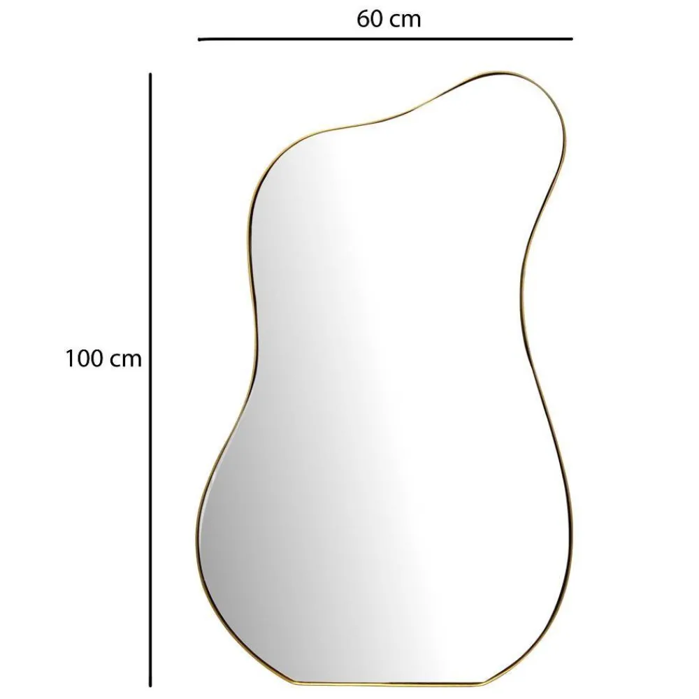 Wohnen Retro Möbel|Spiegel*Wandspiegel in organischer Formgebung - Curedo