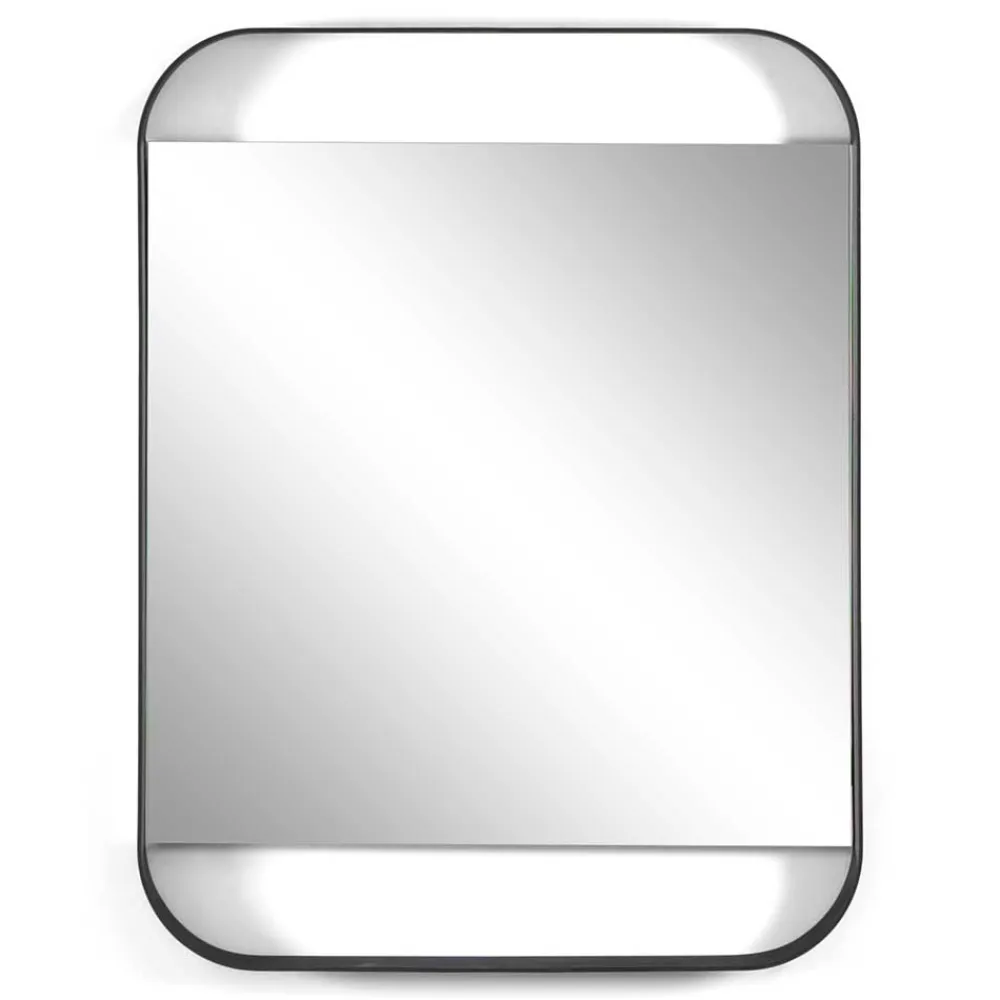 Wohnen Spiegel|Flurspiegel*Wandspiegel in Schwarz aus Stahl - Wonbra