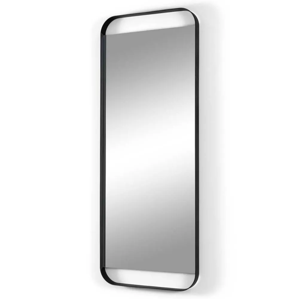 Wohnen Spiegel|Flurspiegel*Wandspiegel in Schwarz aus Stahl - Wonbra