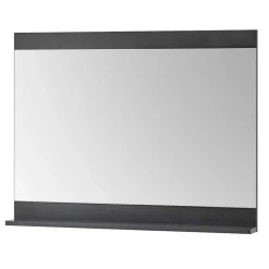 Wohnen Wandspiegel mit Ablage in Dunkelgrau - Timuras