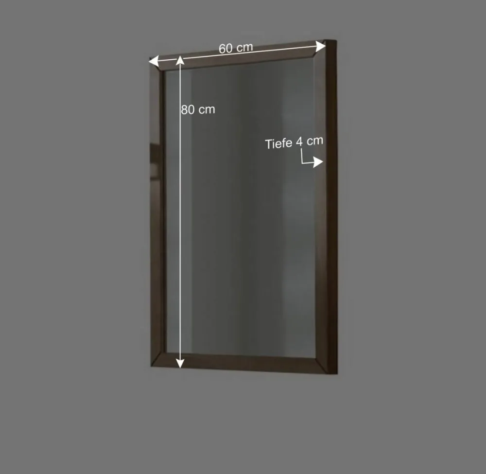 Wohnen Wandspiegel Natrius aus Wildeiche Massivholz