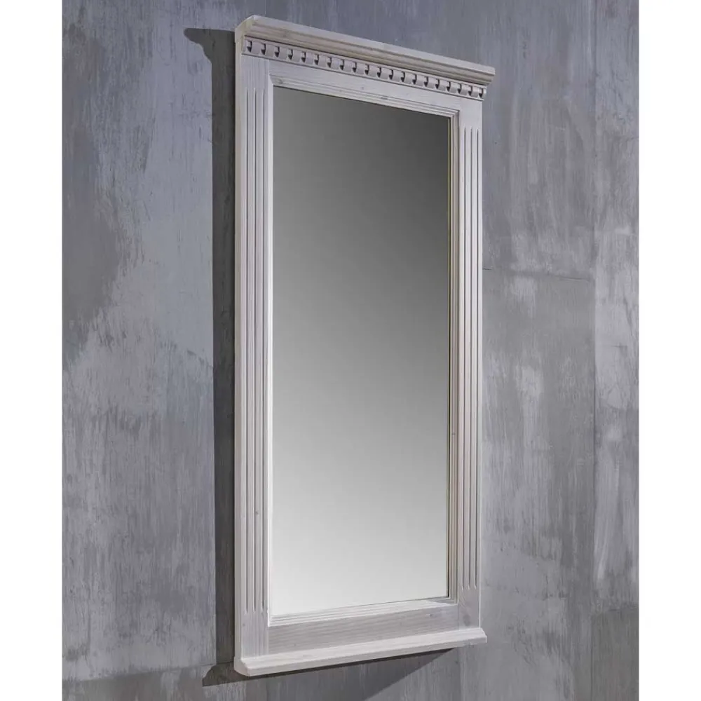 Wohnen Graue Möbel|Glasmöbel*Wandspiegel Vranoria aus Fichte Massivholz