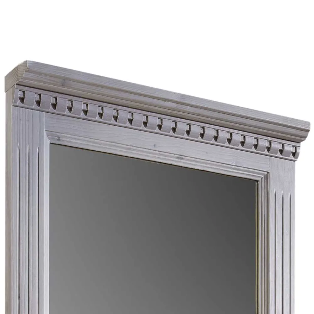 Wohnen Graue Möbel|Glasmöbel*Wandspiegel Vranoria aus Fichte Massivholz