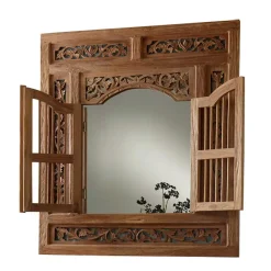 Wohnen Wandspiegel Zenya mit Fensterläden