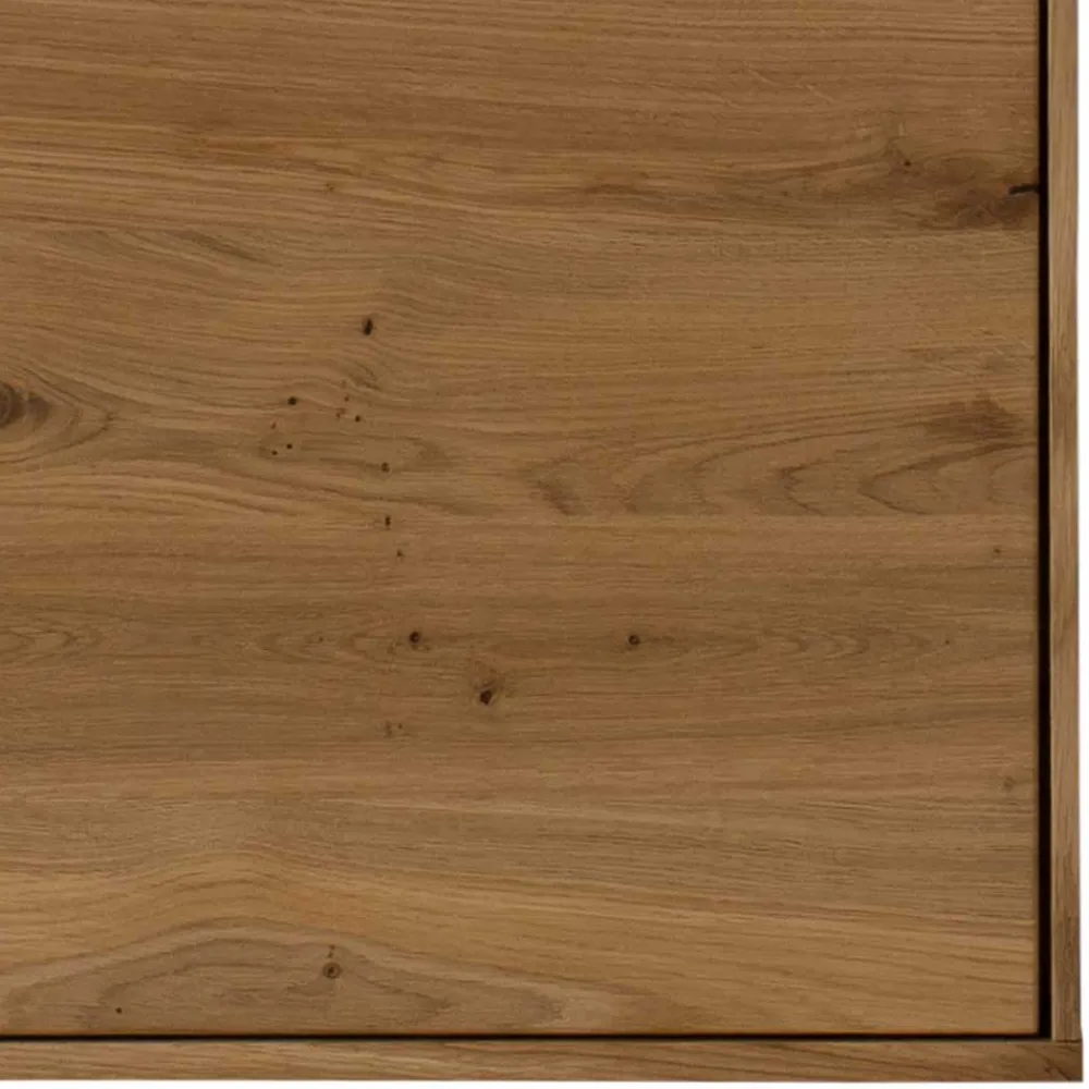 Wohnen Vitrinen|Wohnzimmer-Vitrinen*Wand-Vitrine aus Wildeiche Massivholz - Millena