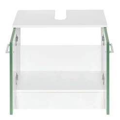 Wohnen Waschbecken Badschrank in Grün & Weiß - Loenixa