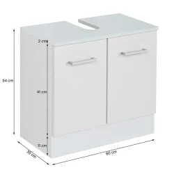 Wohnen Waschbecken Badschrank in Grün & Weiß - Loenixa