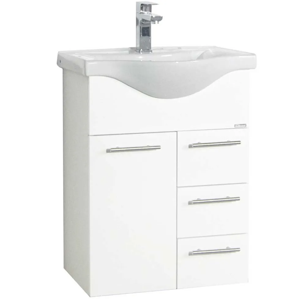 Wohnen Waschtisch|Waschbeckenunterschränke*Waschbecken mit Unterschrank in Weiß - Nancyssa