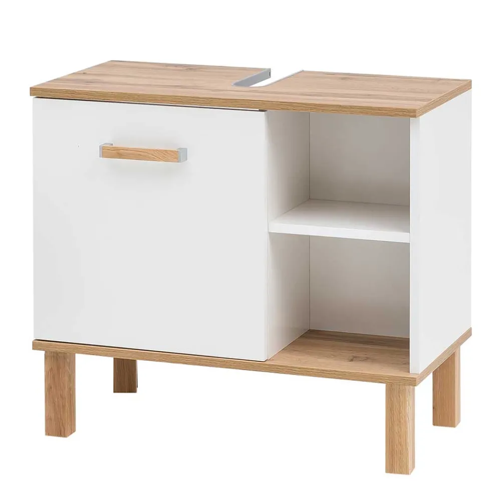 Wohnen Waschtisch|Waschbeckenunterschränke*Waschbecken Unterschrank mit Tür & 2 Fächern - Utiona