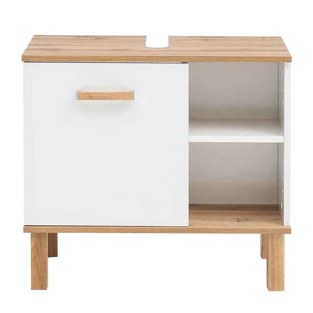 Wohnen Waschtisch|Waschbeckenunterschränke*Waschbecken Unterschrank mit Tür & 2 Fächern - Utiona