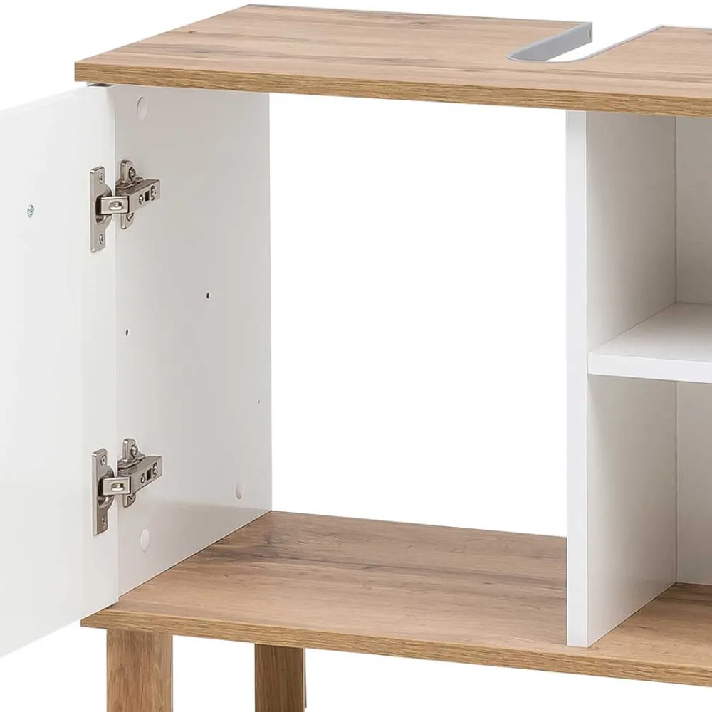 Wohnen Waschtisch|Waschbeckenunterschränke*Waschbecken Unterschrank mit Tür & 2 Fächern - Utiona