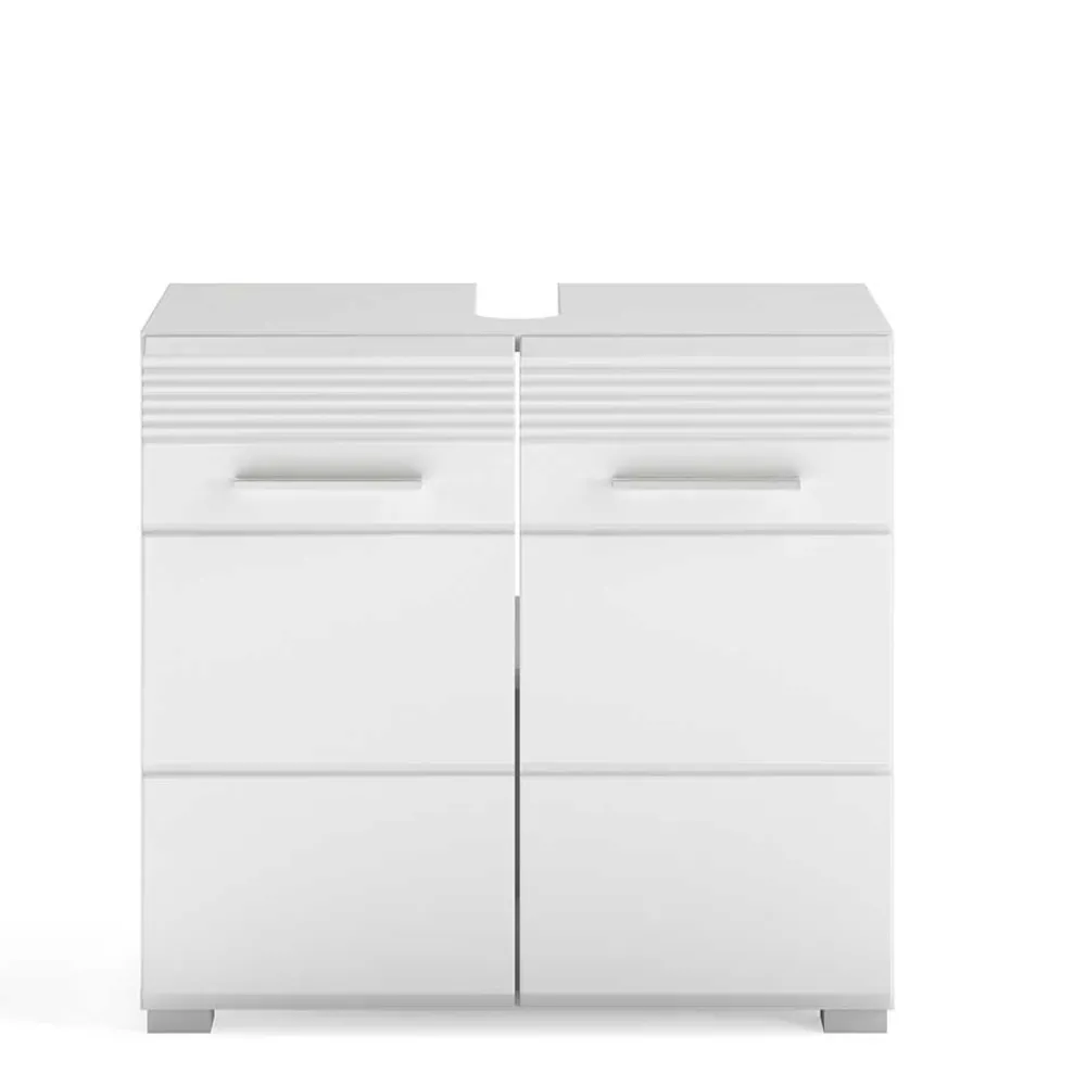 Wohnen Waschtisch|Waschbeckenunterschränke*Waschbecken Unterschrank mit Doppeltür - 60cm breit - Whale