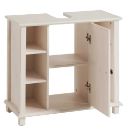 Wohnen Waschtisch|Waschbeckenunterschränke*Waschbeckenschrank aus Holz in Weiß - Cilao