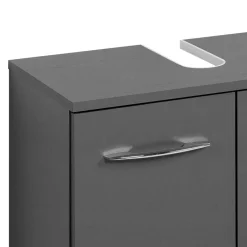 Wohnen Waschtisch|Waschbeckenunterschränke*Waschbeckenschrank in Grau - Juventuda