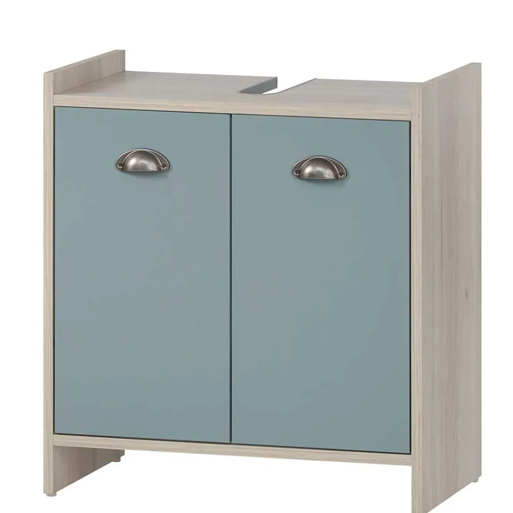 Wohnen Waschtisch|Waschbeckenunterschränke*Waschbeckenschrank in Hellblau - Capreran