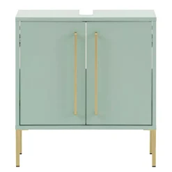 Wohnen Waschtisch|Waschbeckenunterschränke*Waschbeckenschrank in Mintgrün & Gold - Aparcian