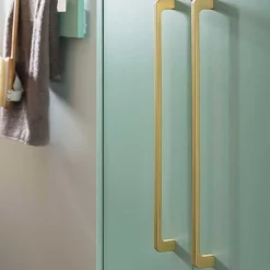 Wohnen Waschtisch|Waschbeckenunterschränke*Waschbeckenschrank in Mintgrün & Gold - Aparcian