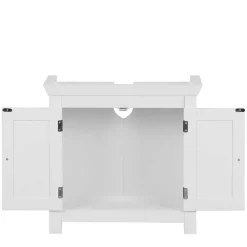 Wohnen Waschtisch|Waschbeckenunterschränke*Waschbeckenunterschrank in Weiß mit Doppeltür - Hank