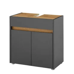 Wohnen Badschränke|Waschtisch*Waschbeckenunterschrank in Anthrazit - Ahilav