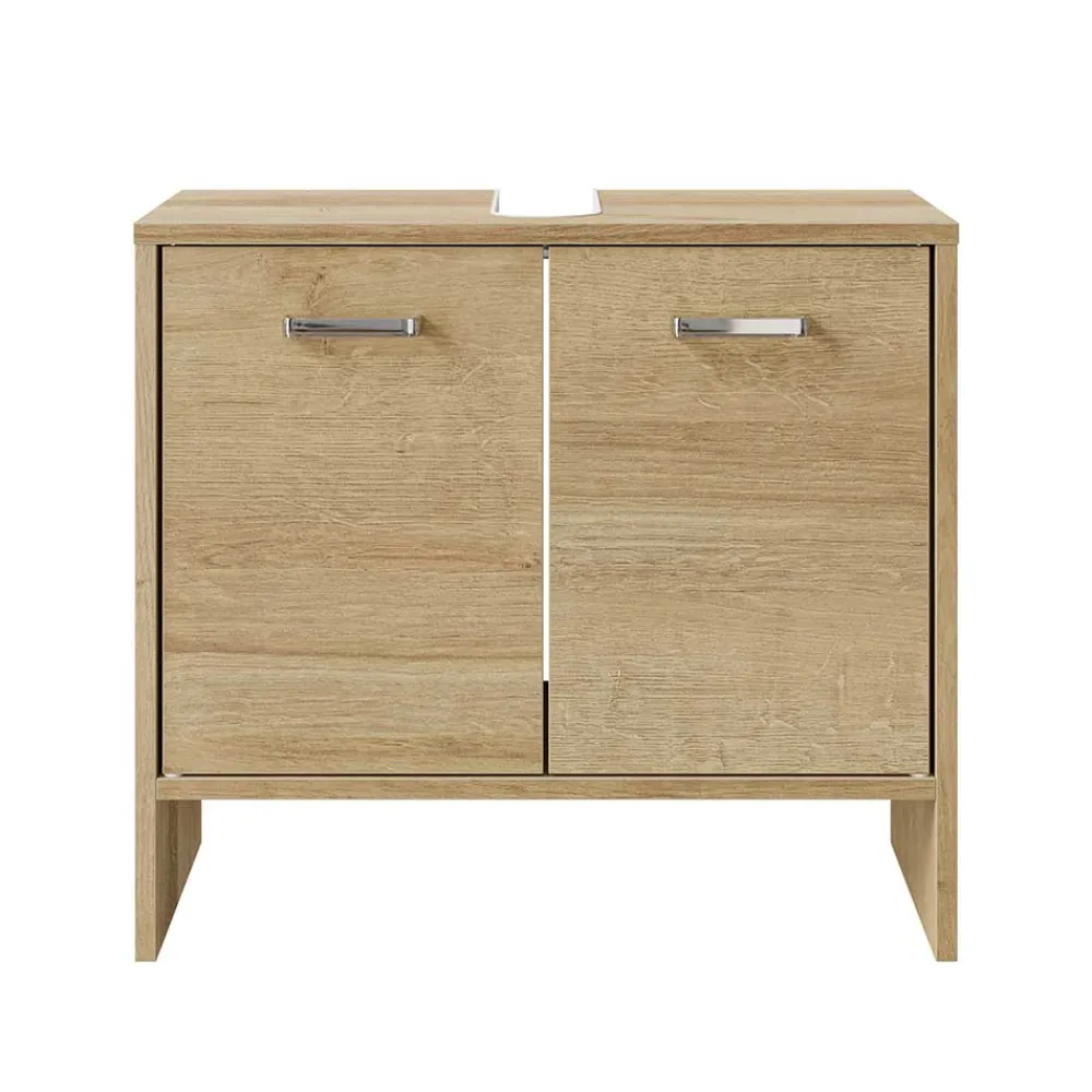 Wohnen Waschtisch|Waschbeckenunterschränke*Waschbeckenunterschrank in Eiche Dekor - Madeonary