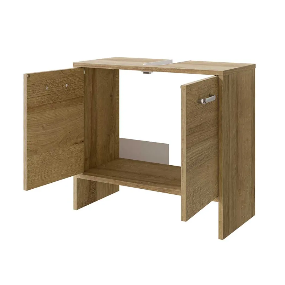 Wohnen Waschtisch|Waschbeckenunterschränke*Waschbeckenunterschrank in Eiche Dekor - Madeonary