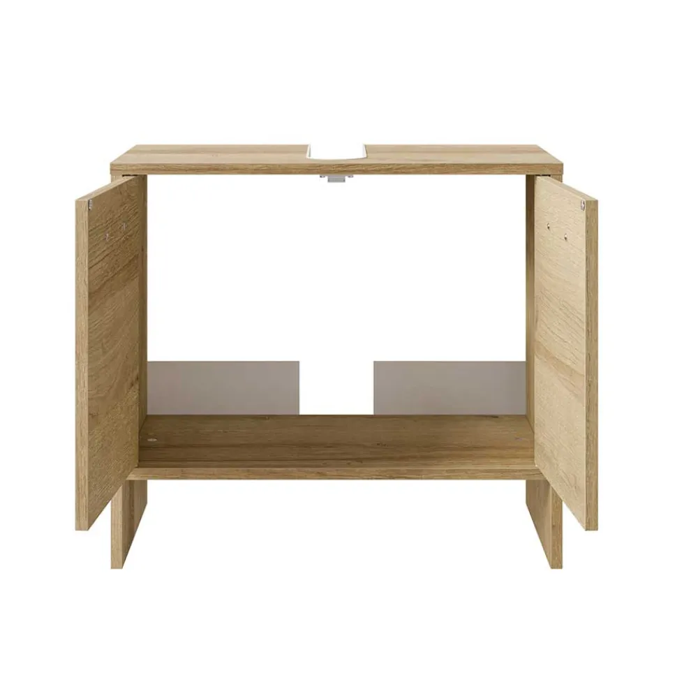 Wohnen Waschtisch|Waschbeckenunterschränke*Waschbeckenunterschrank in Eiche Dekor - Madeonary