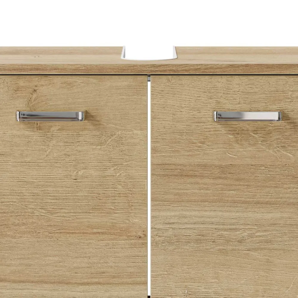 Wohnen Waschtisch|Waschbeckenunterschränke*Waschbeckenunterschrank in Eiche Dekor - Madeonary