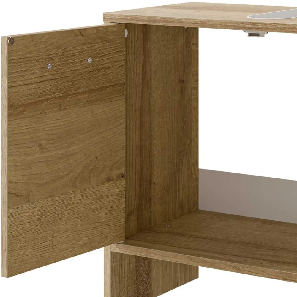 Wohnen Waschtisch|Waschbeckenunterschränke*Waschbeckenunterschrank in Eiche Dekor - Madeonary