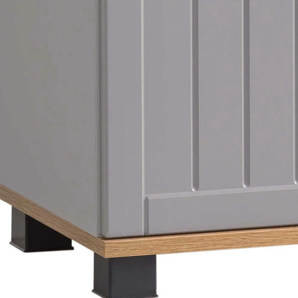 Wohnen Waschtisch|Waschbeckenunterschränke*Waschbeckenunterschrank in Platingrau - Benja