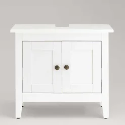 Wohnen Waschtisch|Waschbeckenunterschränke*Waschbeckenunterschrank in Weiß lasiert - Lousias