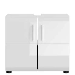 Wohnen Waschtisch|Waschbeckenunterschränke*Waschbeckenunterschrank in Weiß hochglänzend - Rirua