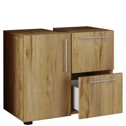 Wohnen Waschtisch|Waschbeckenunterschränke*Waschbeckenunterschrank mit zwei Schubladen & Tür - Ostrivena