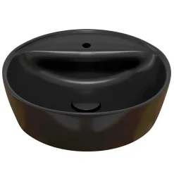 Wohnen Waschtisch|Waschbeckenunterschränke*Waschkommode mit Aufsatzbecken in Schwarz - Crystoga