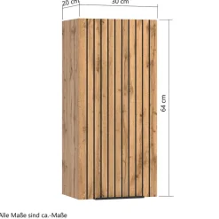Wohnen Waschkonsole & LED Spiegel & Hängeschrank - Crystoga I (dreiteilig)